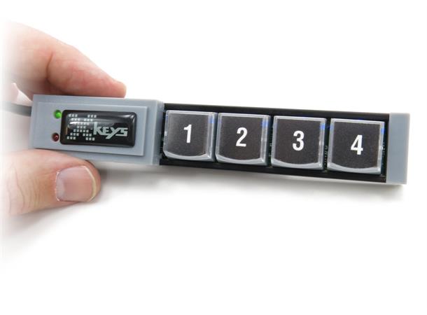 X-Keys  04 USB Stick KVM Kontroll 4 Programmerbare taster 
